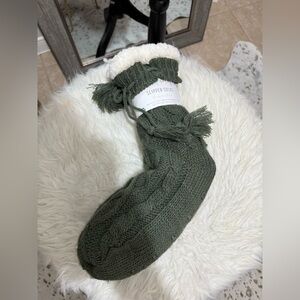 Cozy Green Slipper Socks